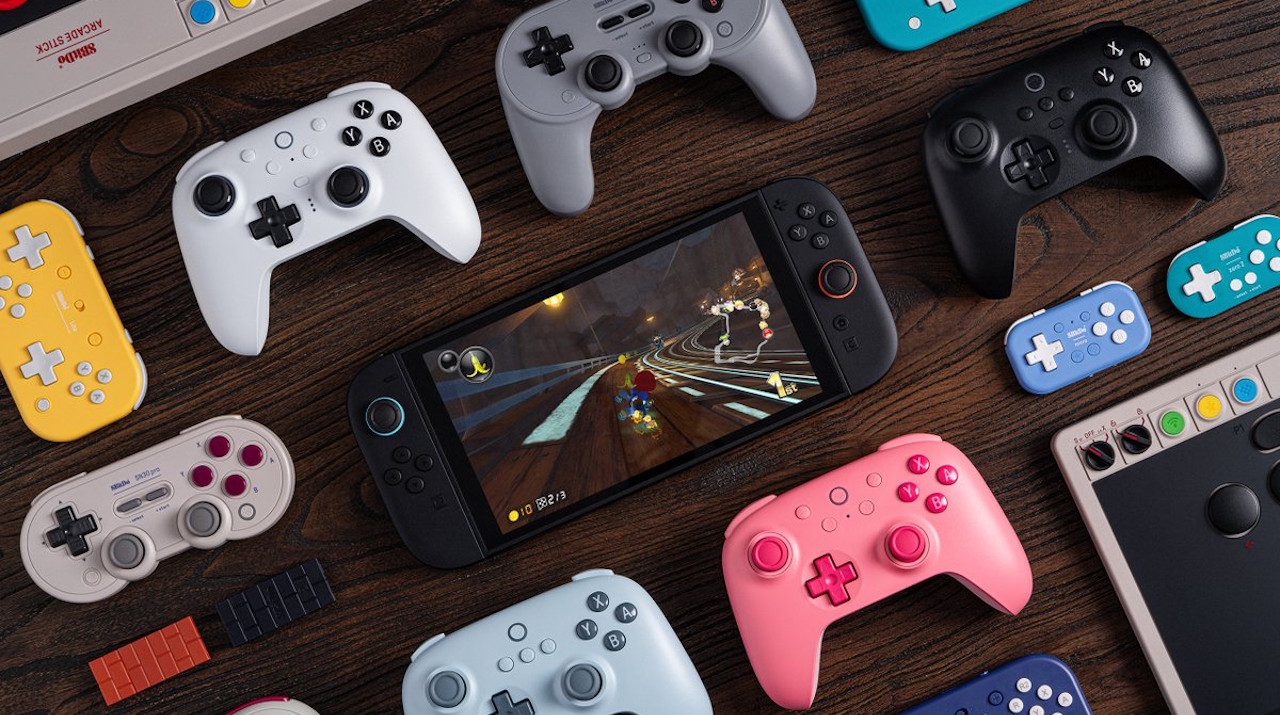 8BitDo atualiza firmwares de controles para Switch 2