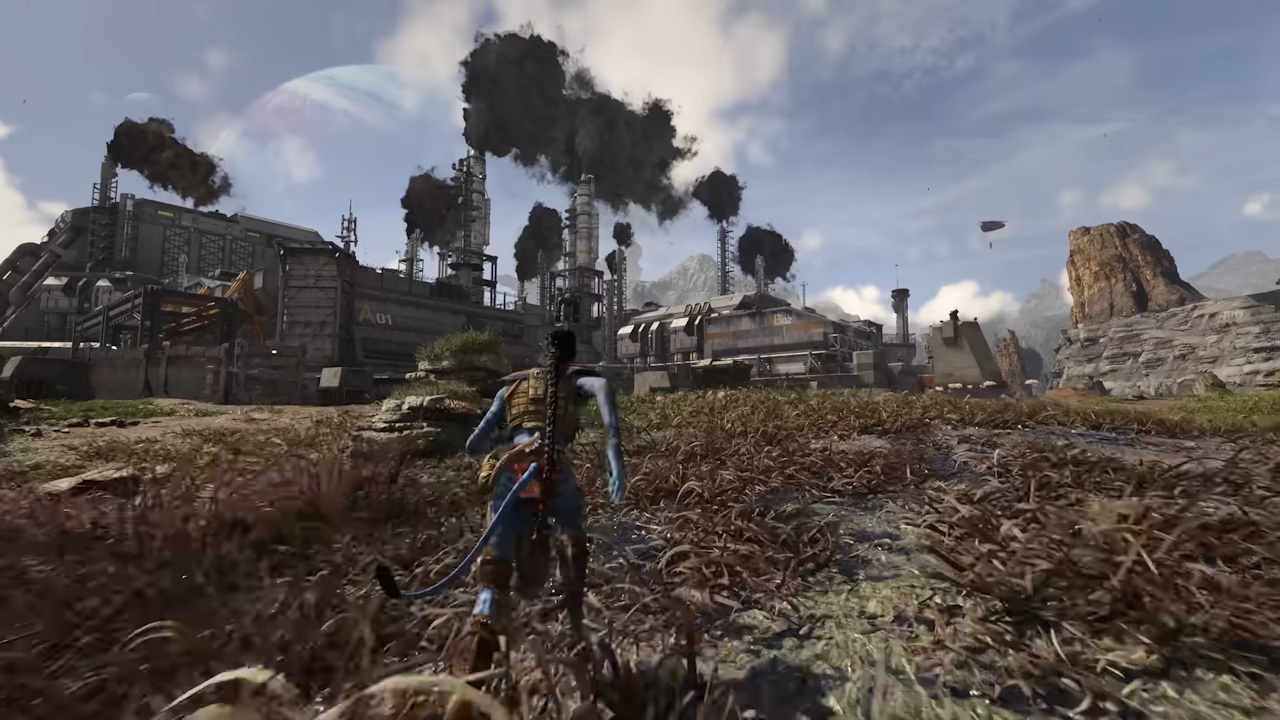 Avatar Frontiers of Pandora com câmera em terceira pessoa