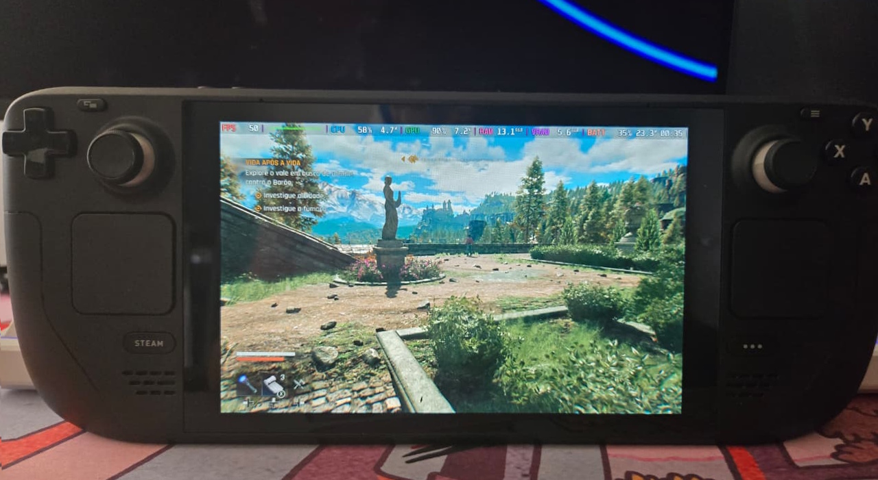 Dying Light The Beast - Steam Deck FSR com geração de quadros