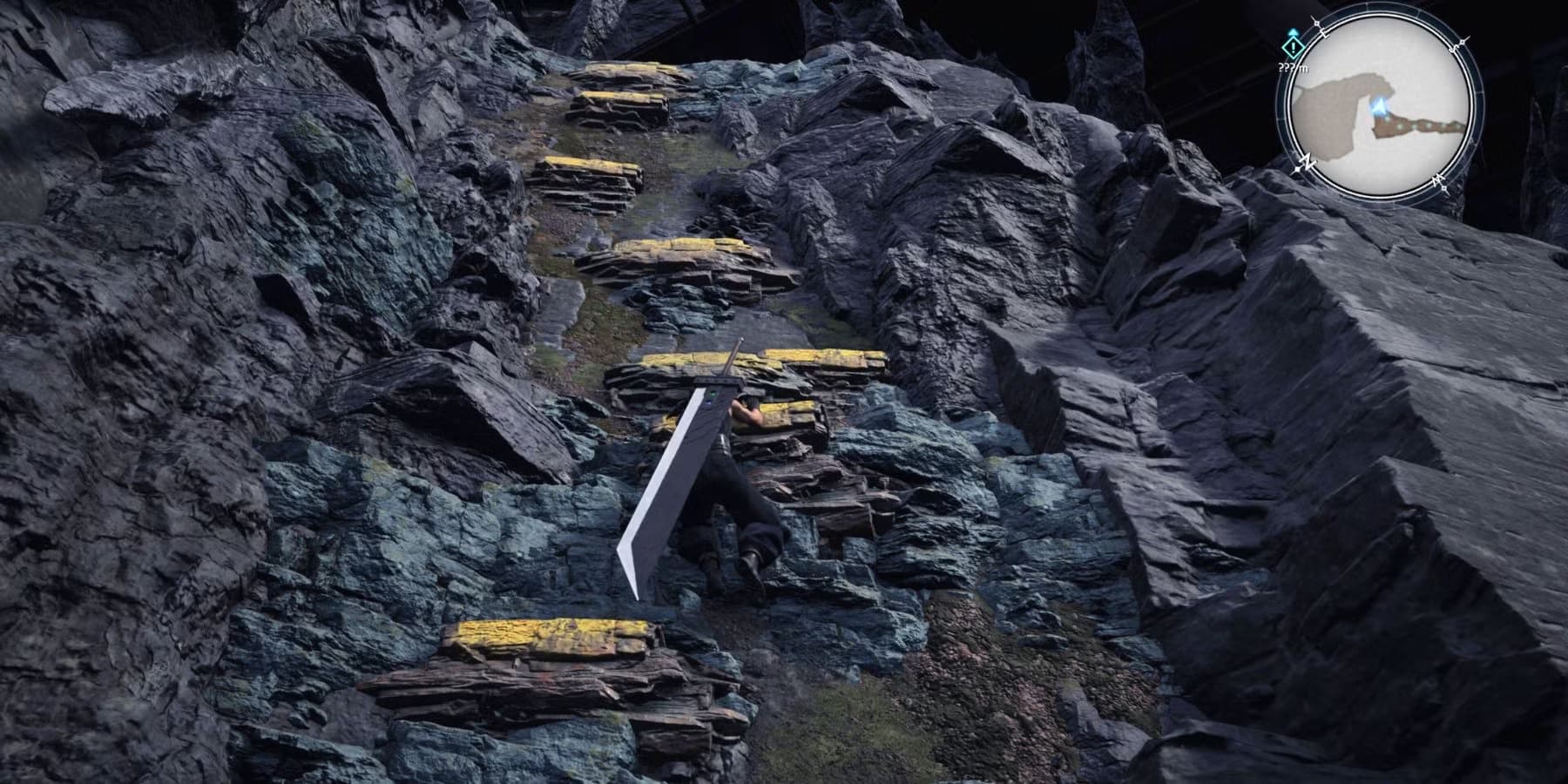 Final Fantasy 7 Rebirth tinta amarela