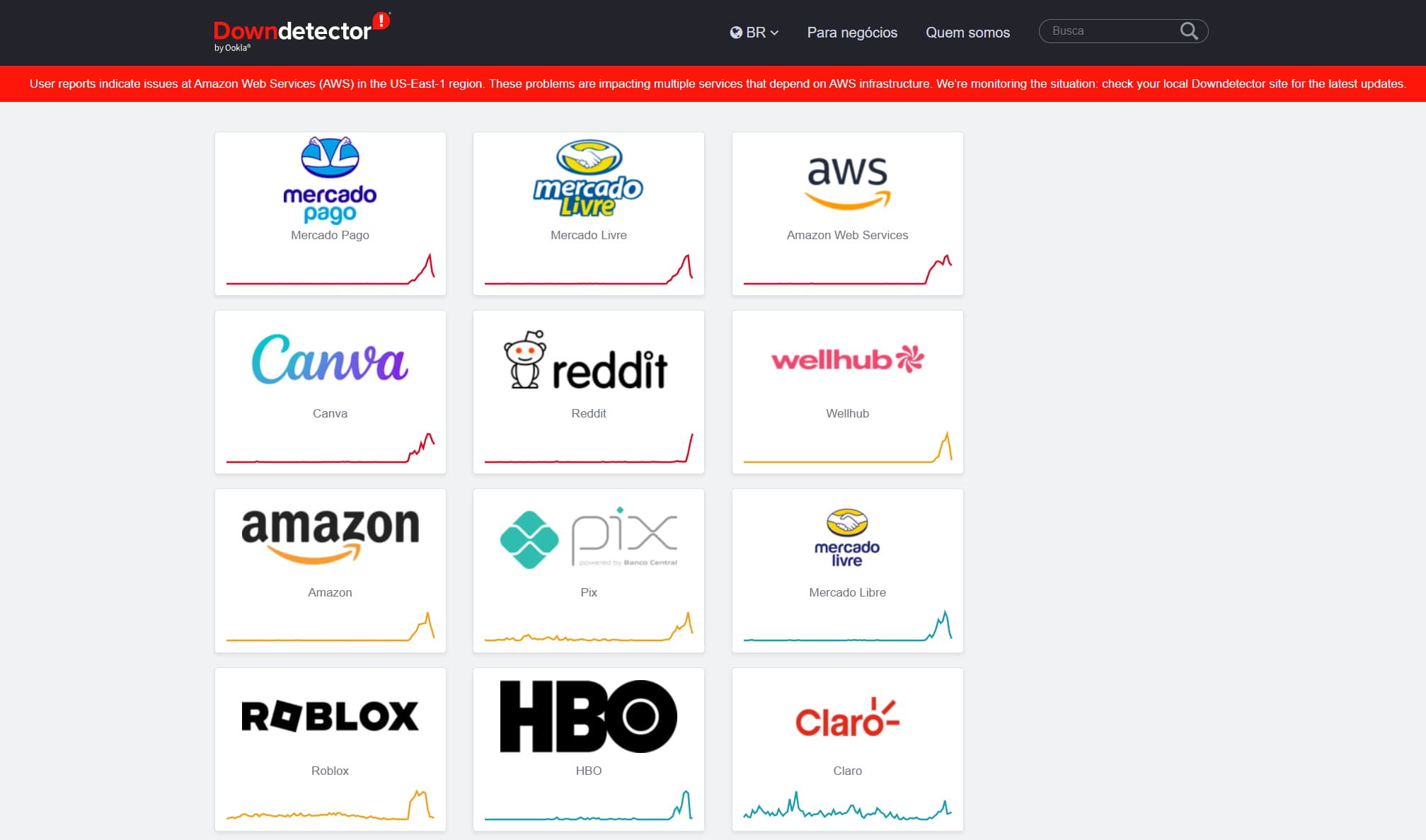 Jogo problema fora do ar