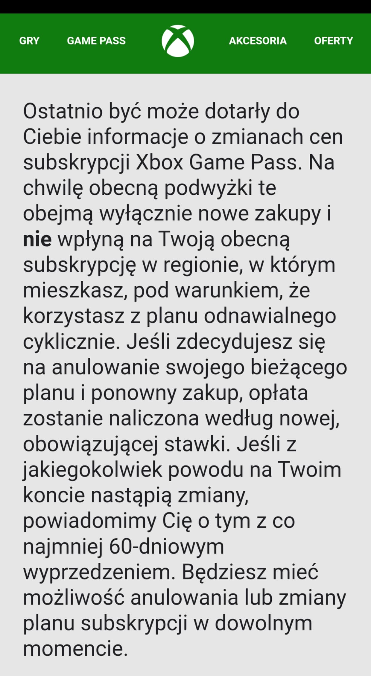 Game Pass Game Pass aumento