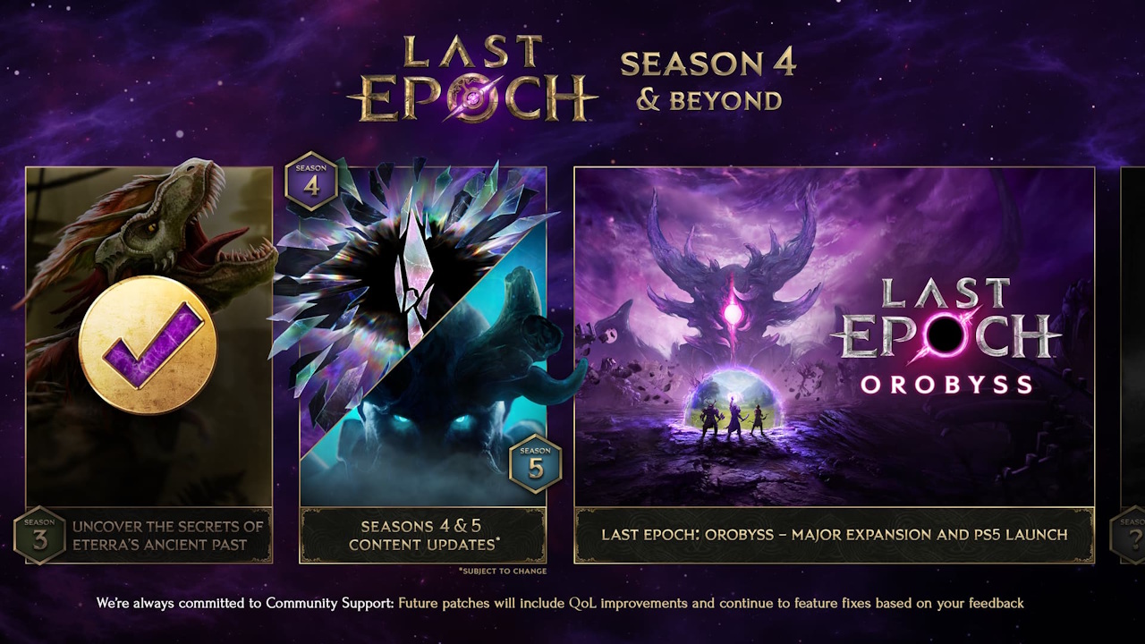 Last Epoch - quarta temporada