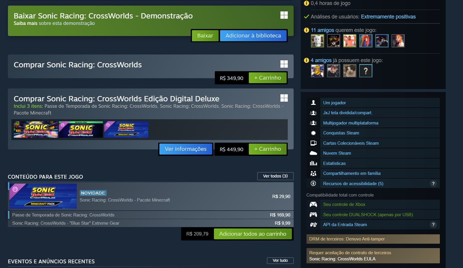 Sonic Racing Crossworlds