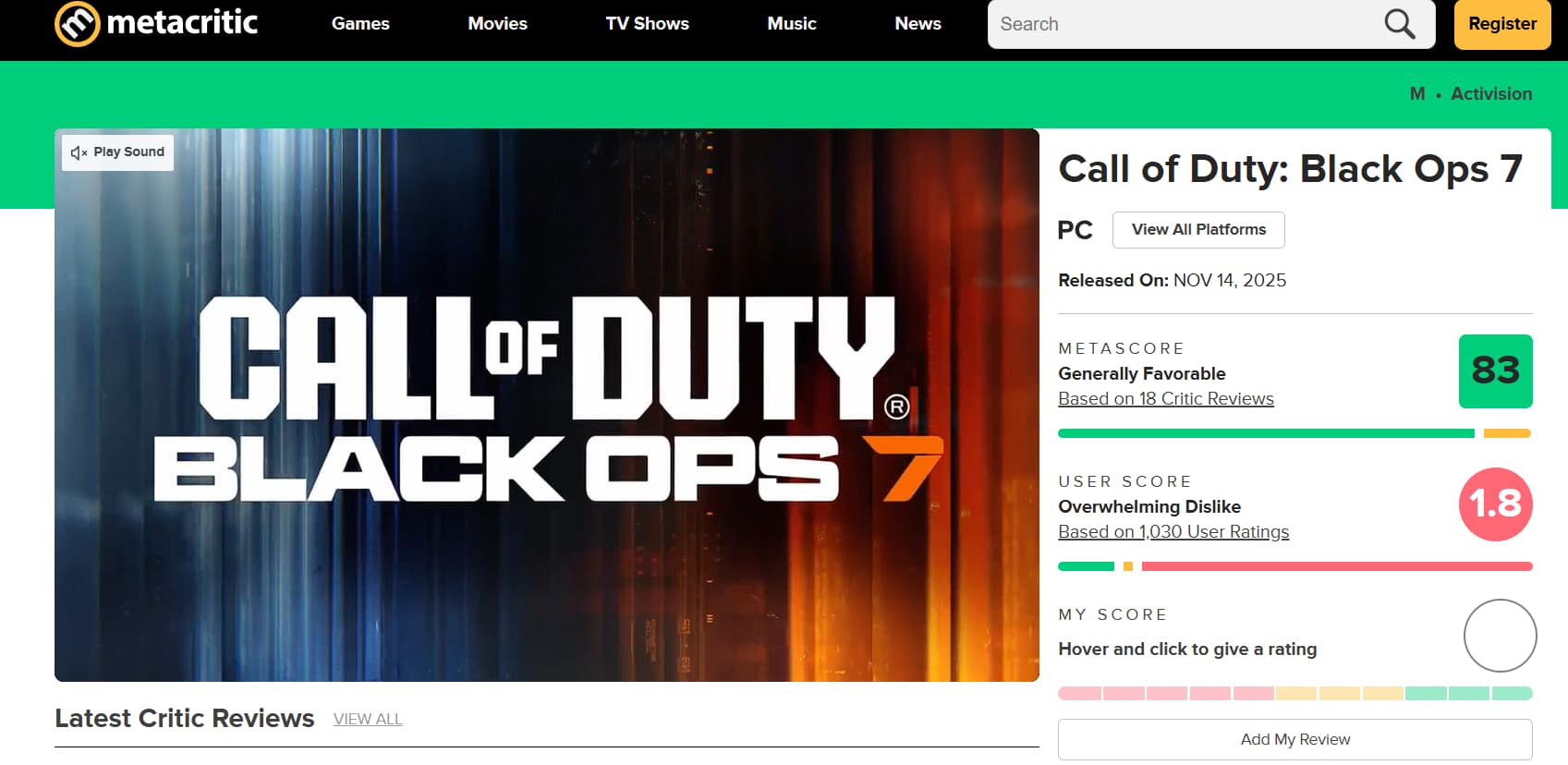 Call of Duty Black Ops 7