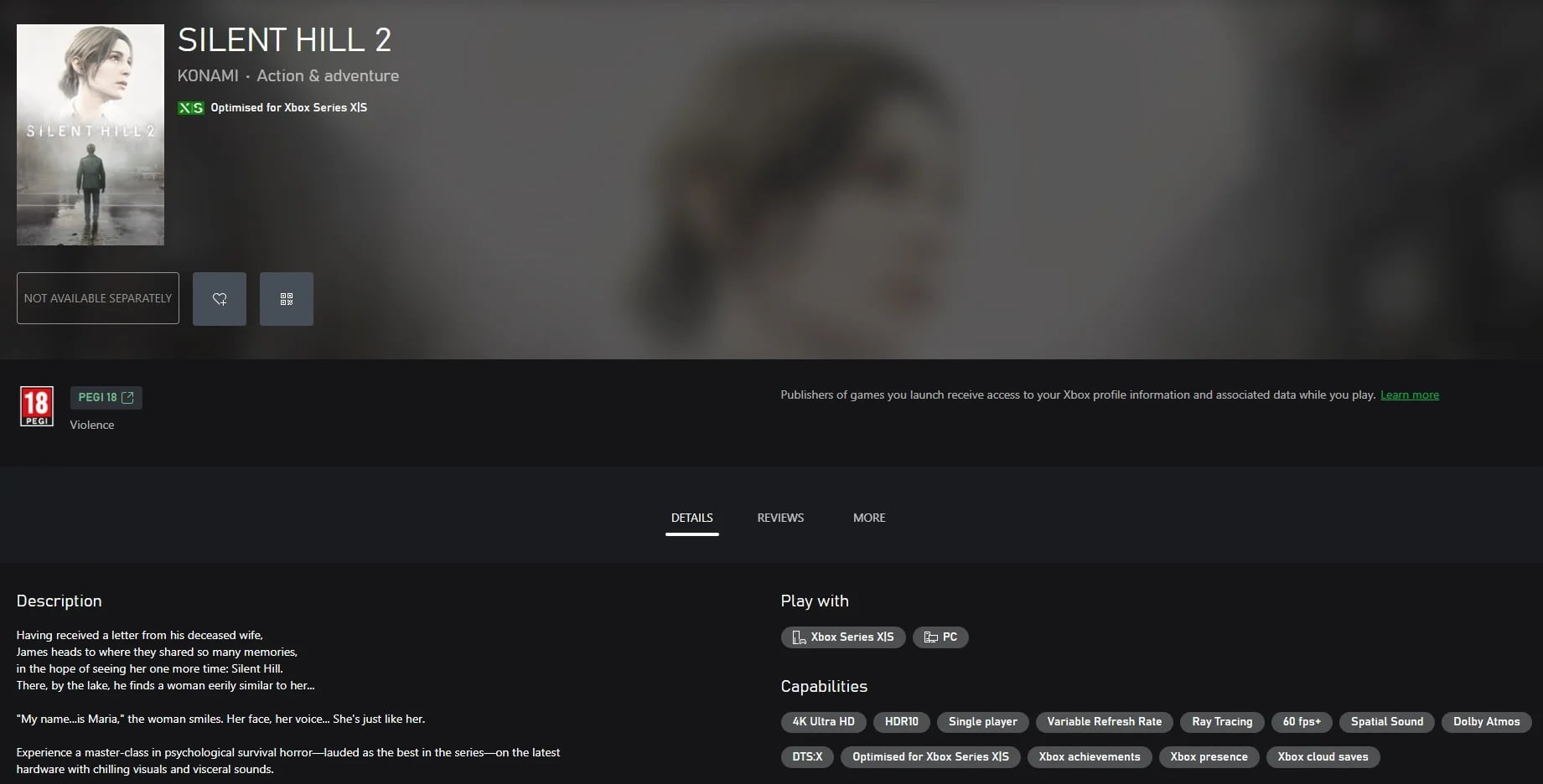 Silent Hill 2 Remake Xbox