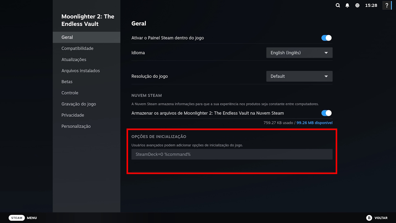 Bazzite - evitando ser reconhecido como um Steam Deck