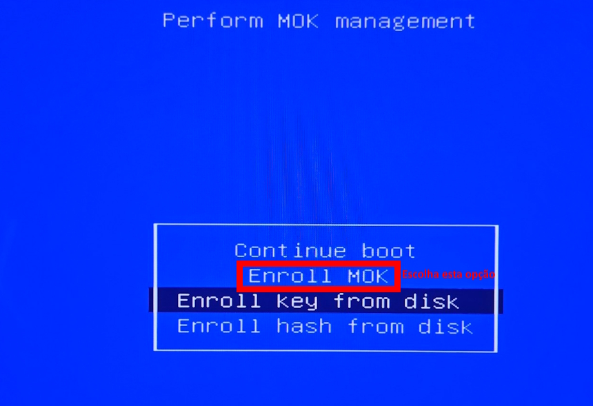 Como instalar o Bazzite - configurando o secure boot