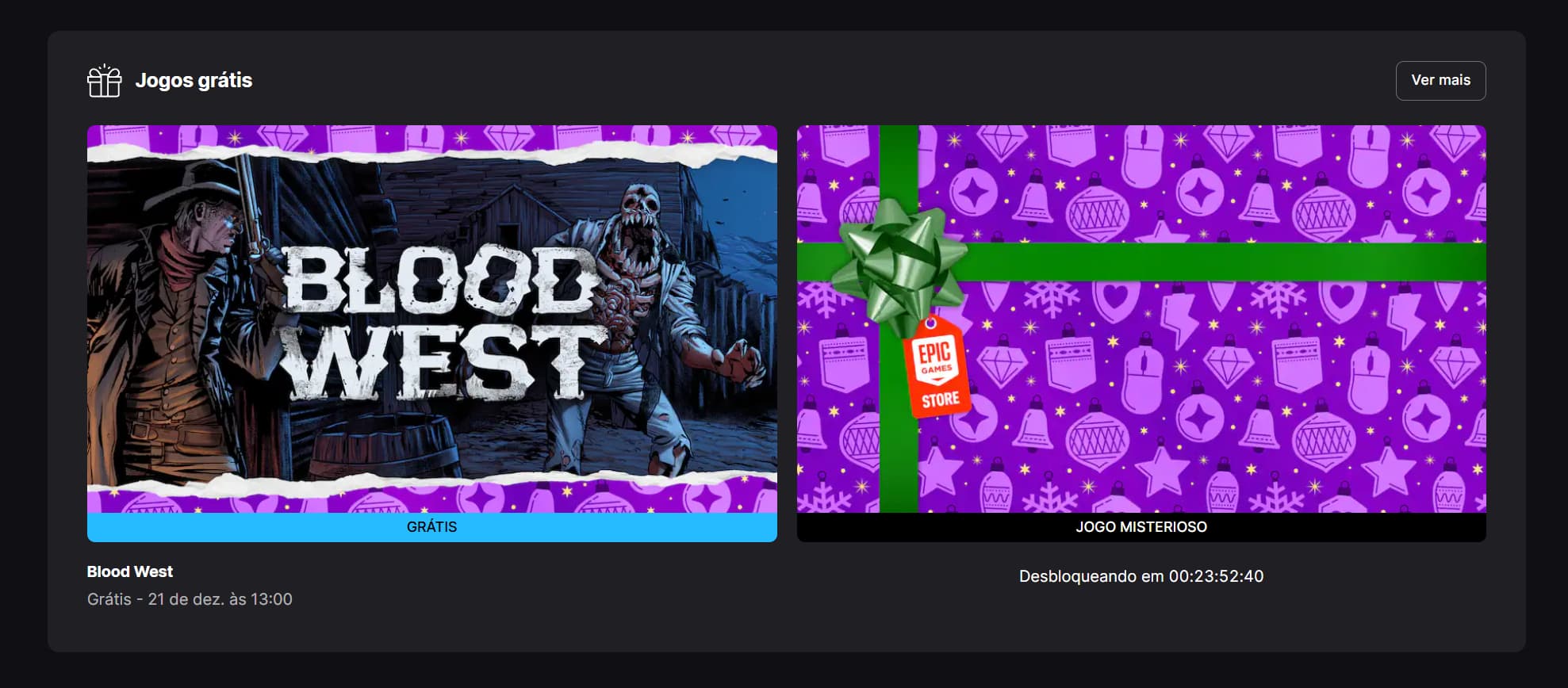 Jogo grátis Epic Games fim de ano