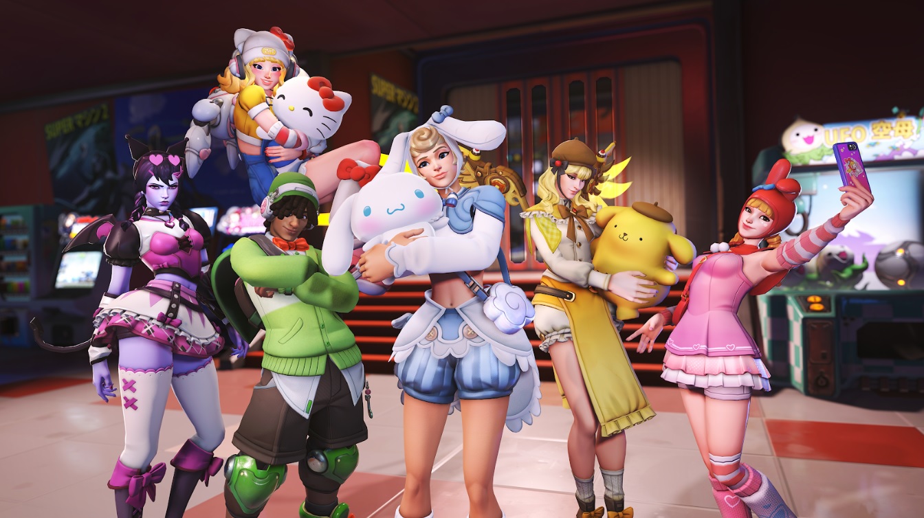 Overwatch colab com Sanrio