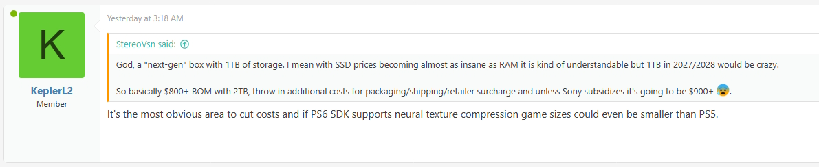 PlayStation 6 - rumor do tamanho dos jogos