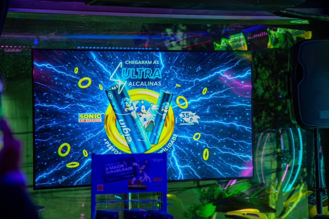 Elgin pilhas do Sonic