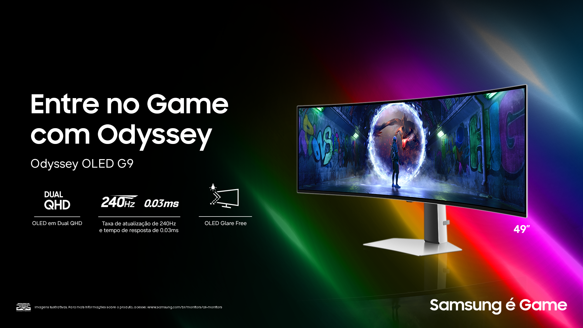Samsung Odyssey OLED G9 de 49 polegadas