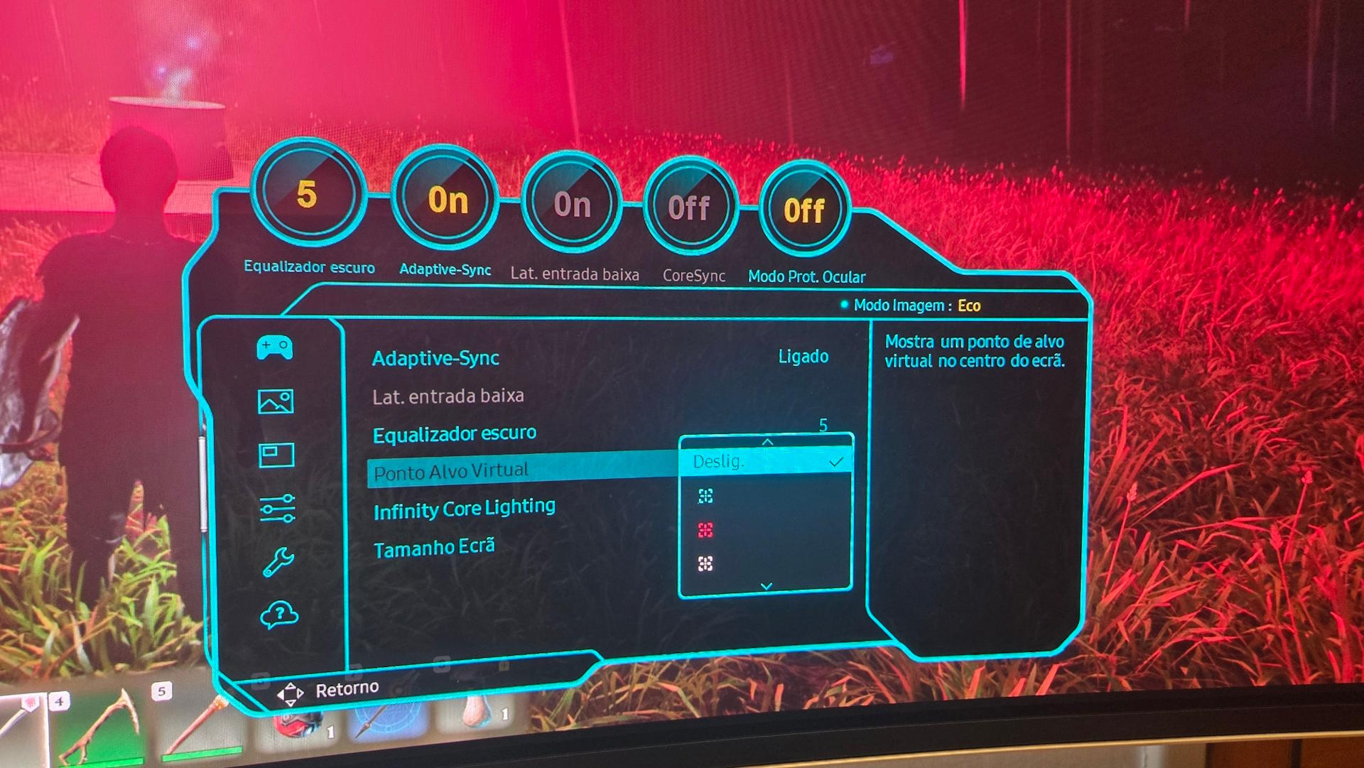 Odyssey OLED G9 - mira virtual