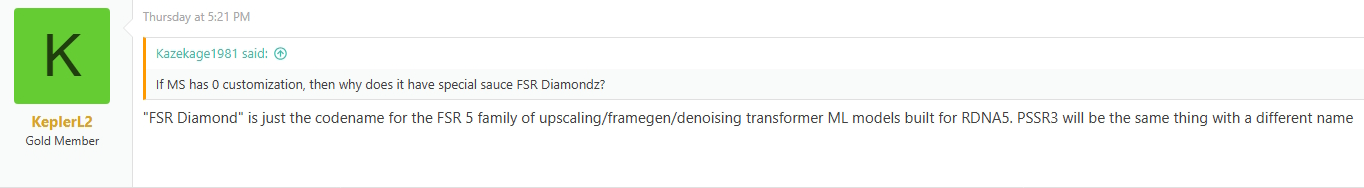 Project Helix com suporte ao FSR Diamond