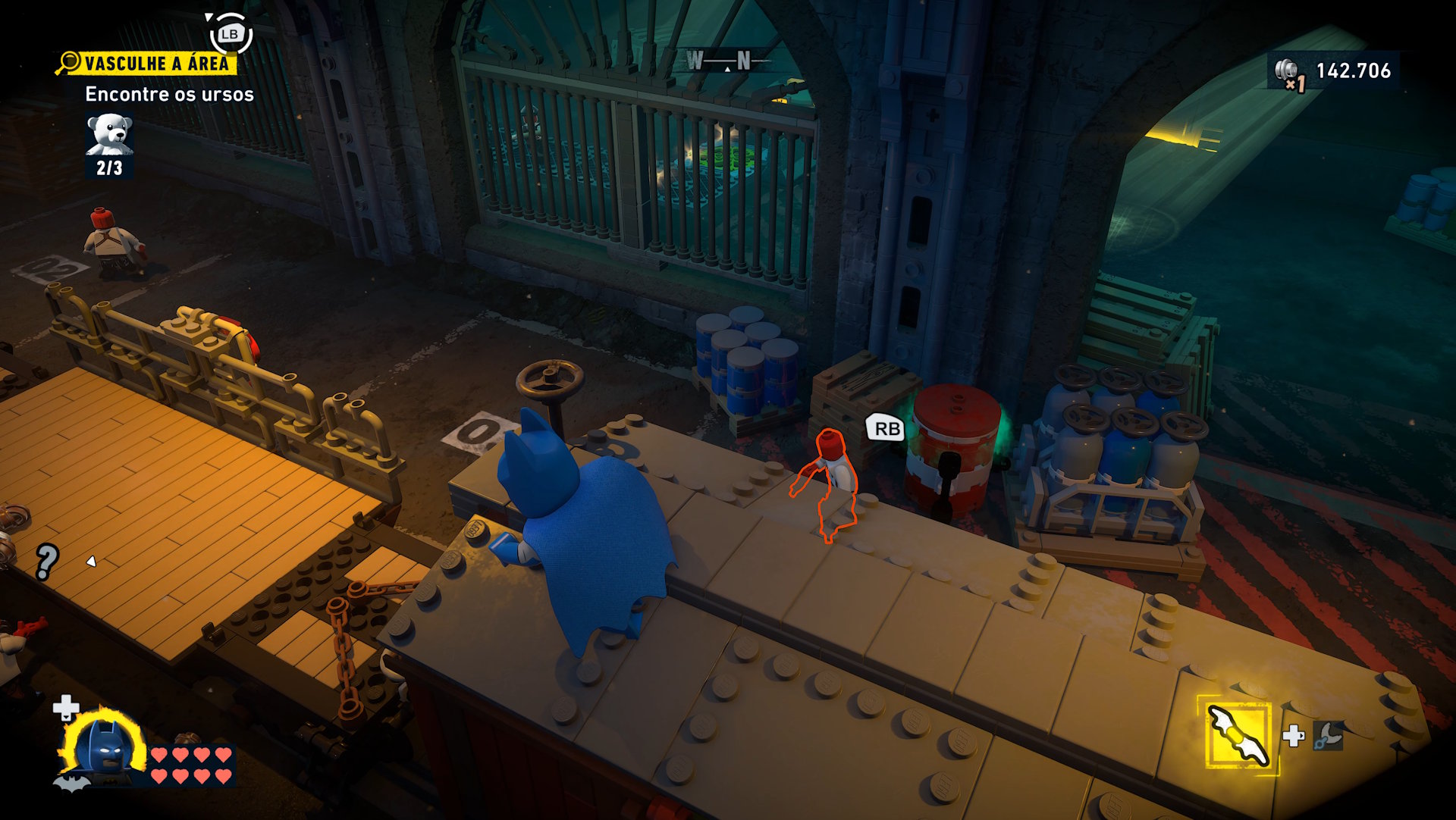 LEGO Batman - mecânicas stealth