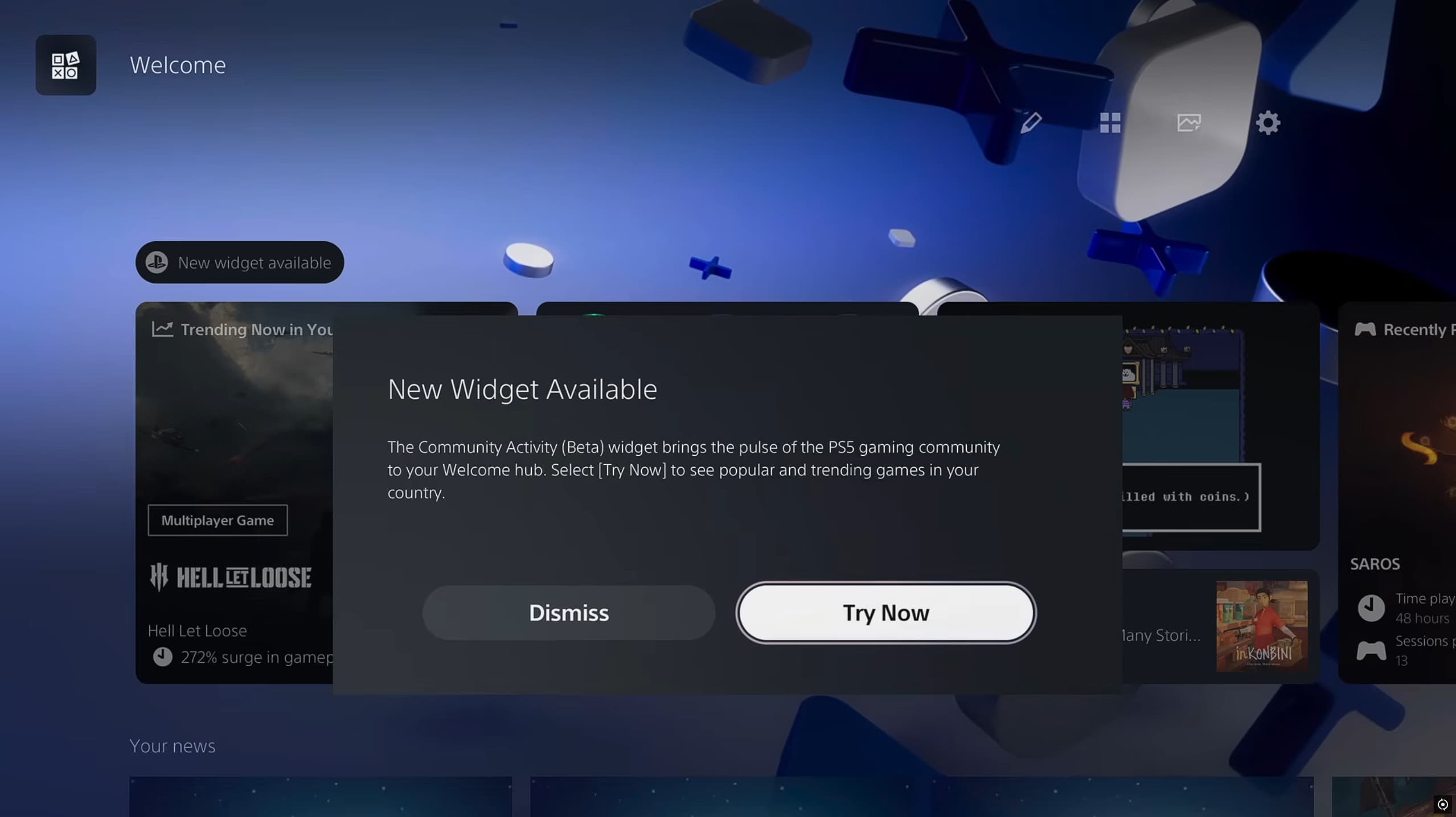PS5 Widget