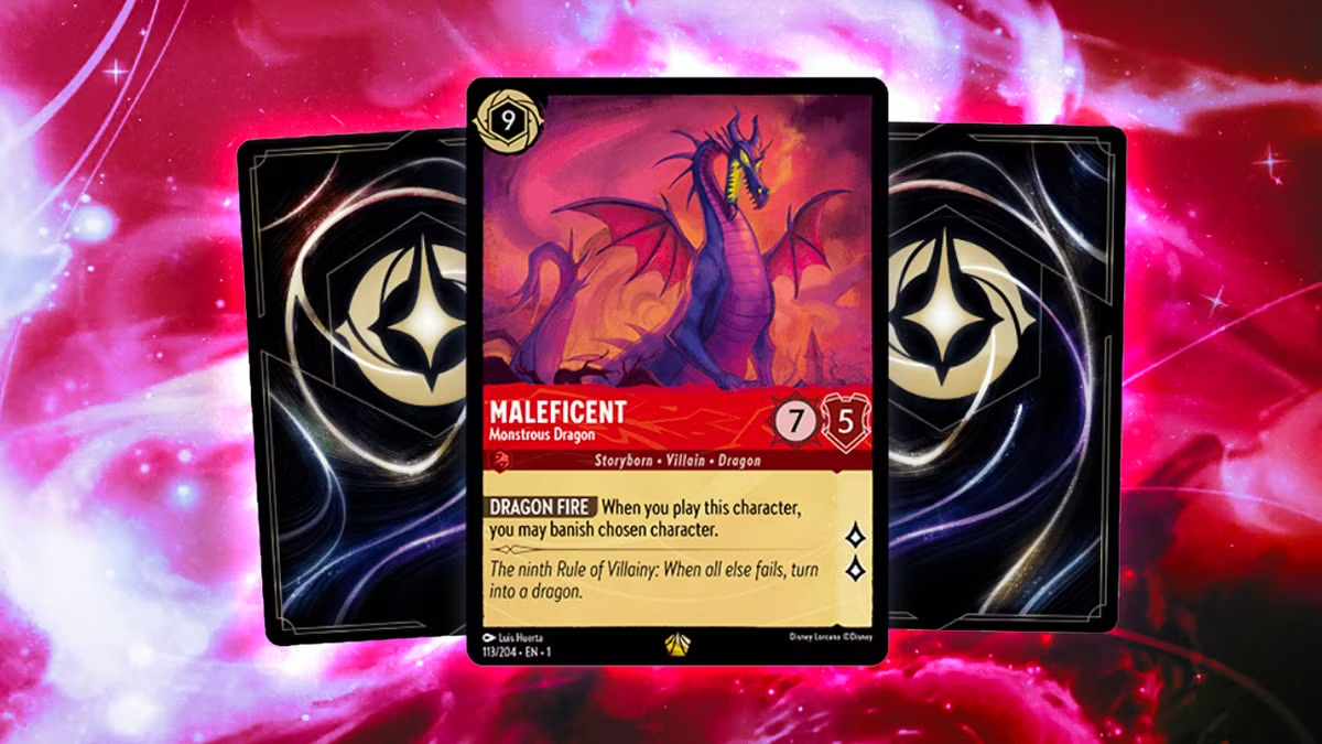 Personagens estratégicos da Disney em um jogo de cartas.