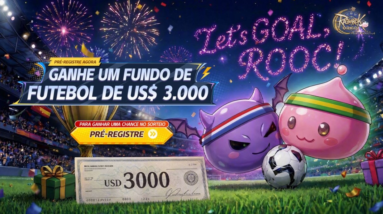 Ragnarok Online ROOC Copa do Mundo 2026 evento Futebol