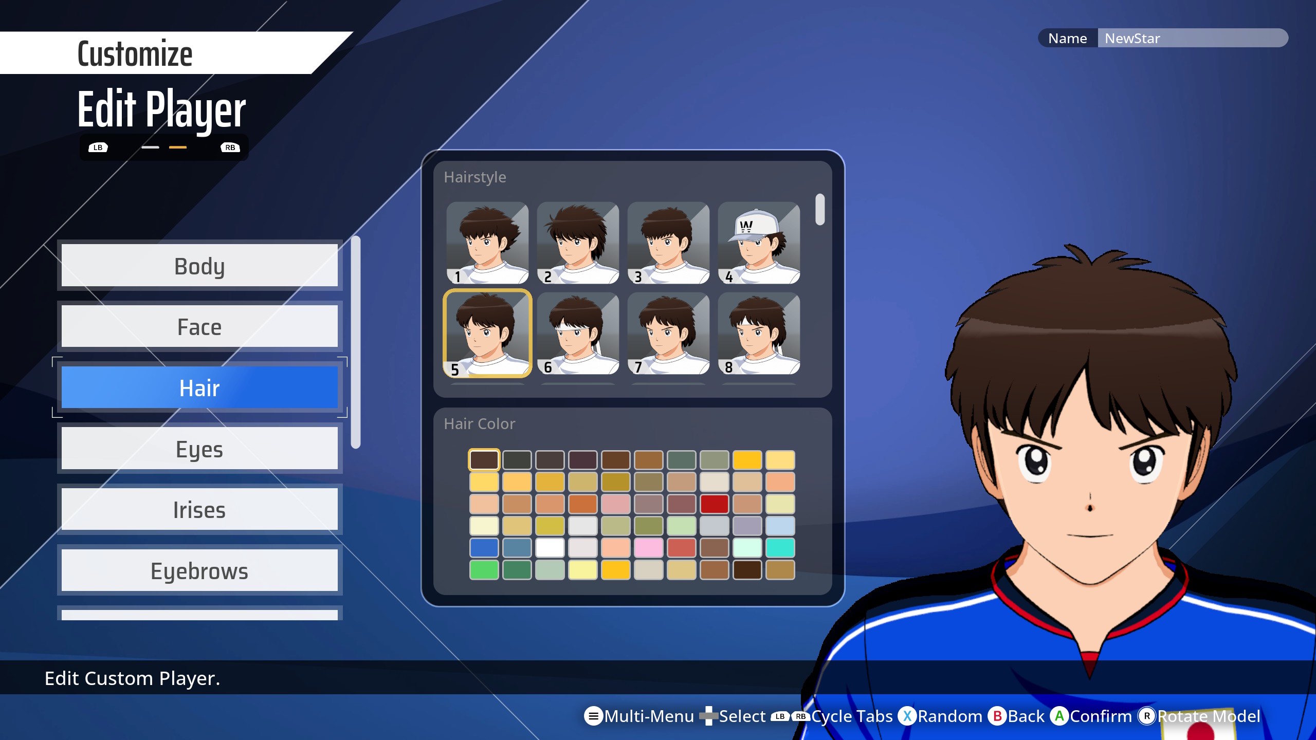 Captain Tsubasa 2 World Fighters Captain Tsubasa 2 World Fighters - criação de jogador
