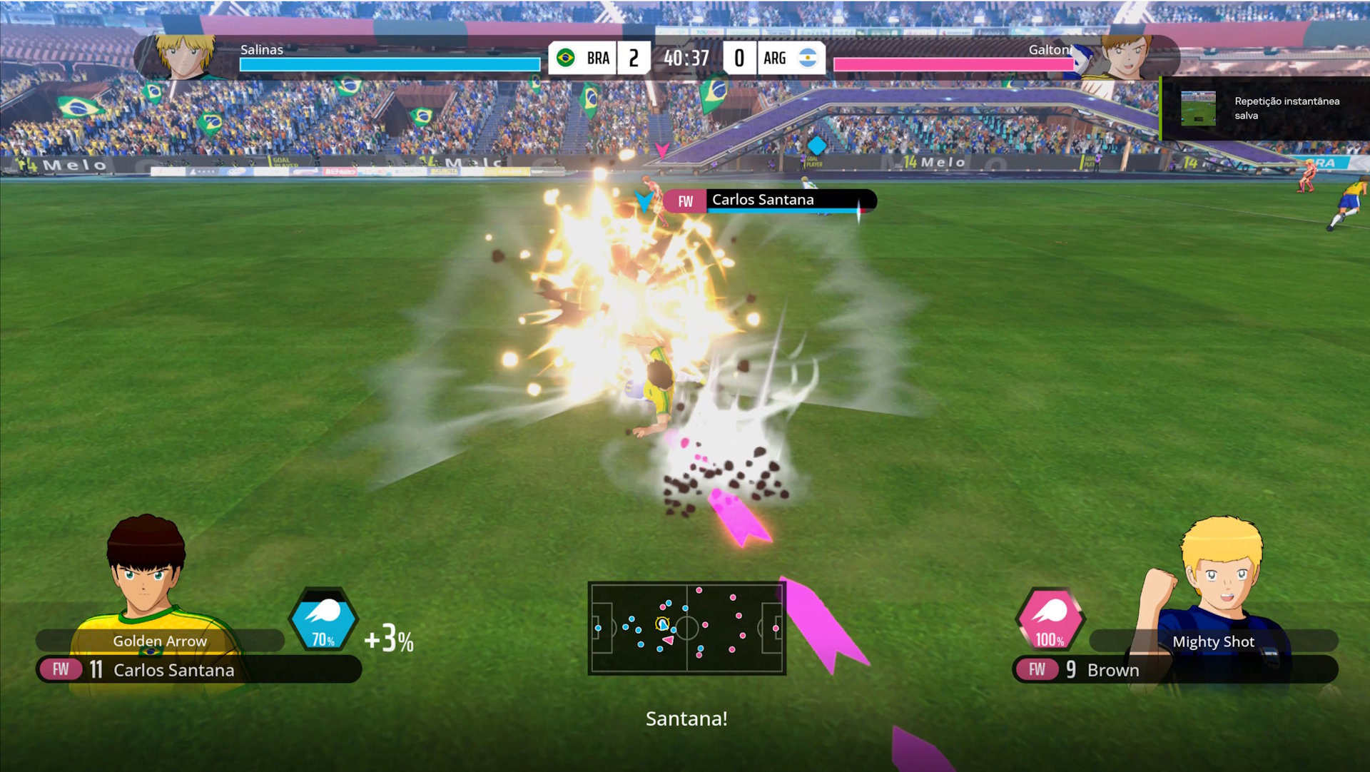 Captain Tsubasa 2 World Fighters Captain Tsubasa 2 World Fighters - jogabilidade carrinhos