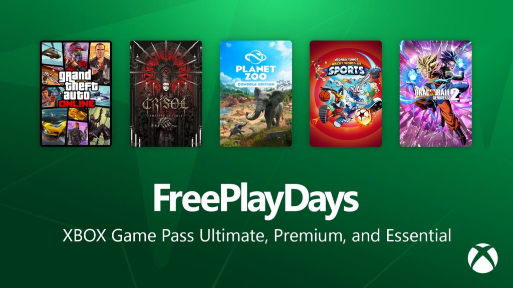 xbox Dias para Jogar de Graça