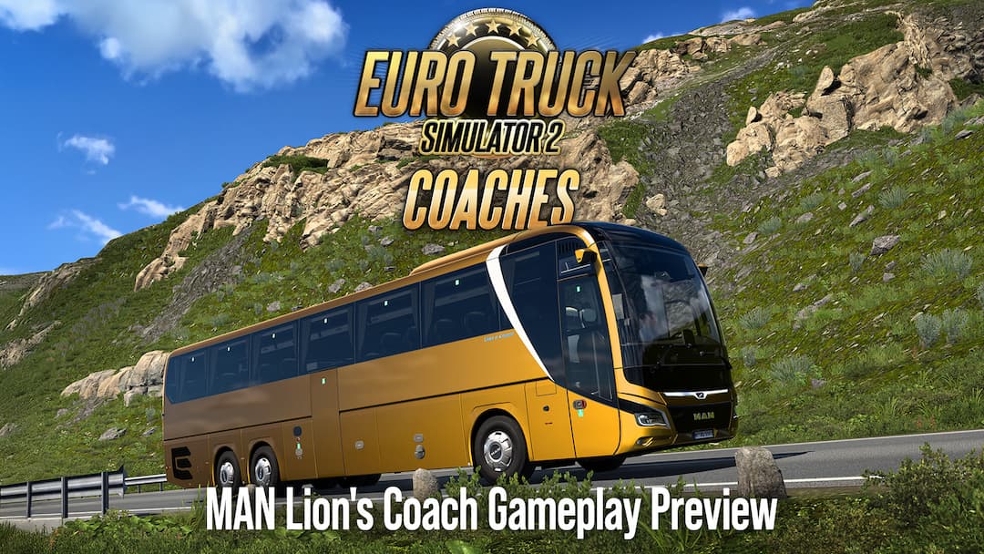 Euro Truck Simulator 2 ônibus gameplay