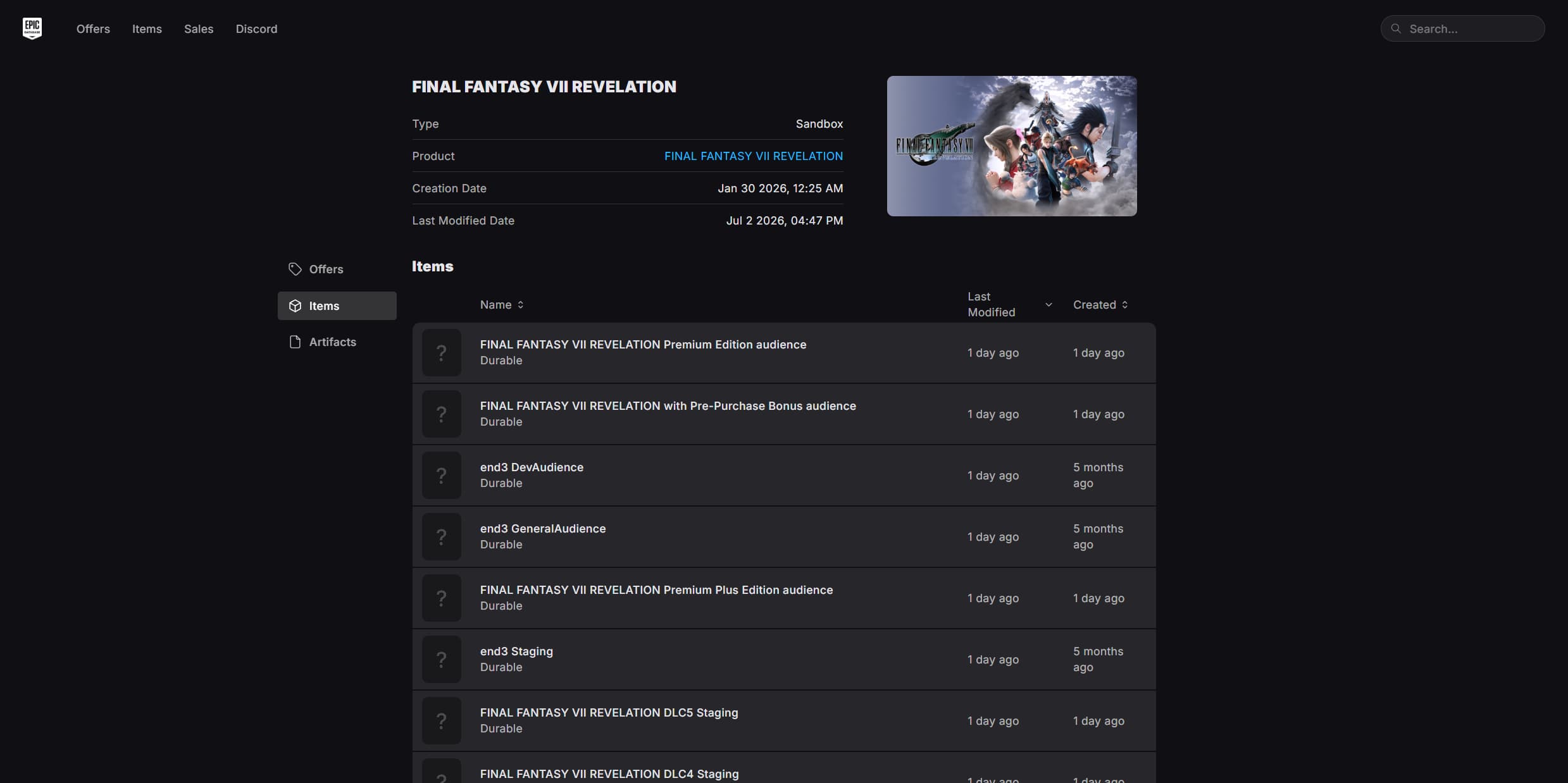 Final Fantasy 7 Revelation
