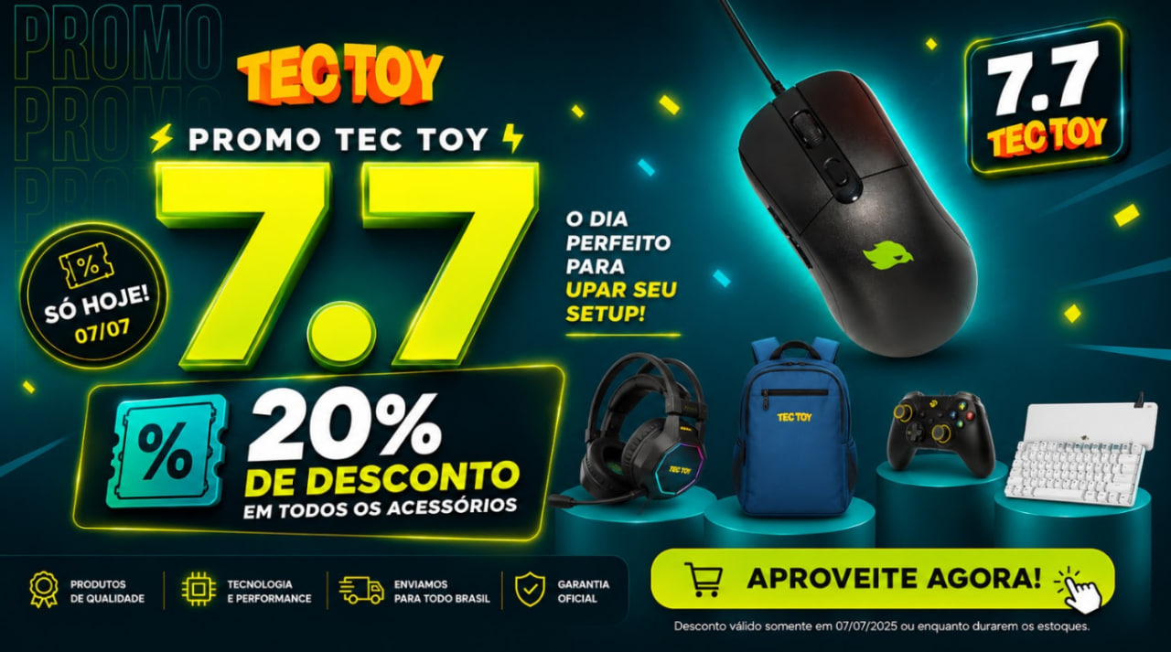 Tec Toy linha Zeenix descontos no 7.7