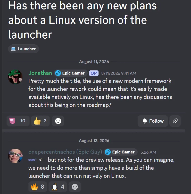 Epic Games Store no Linux