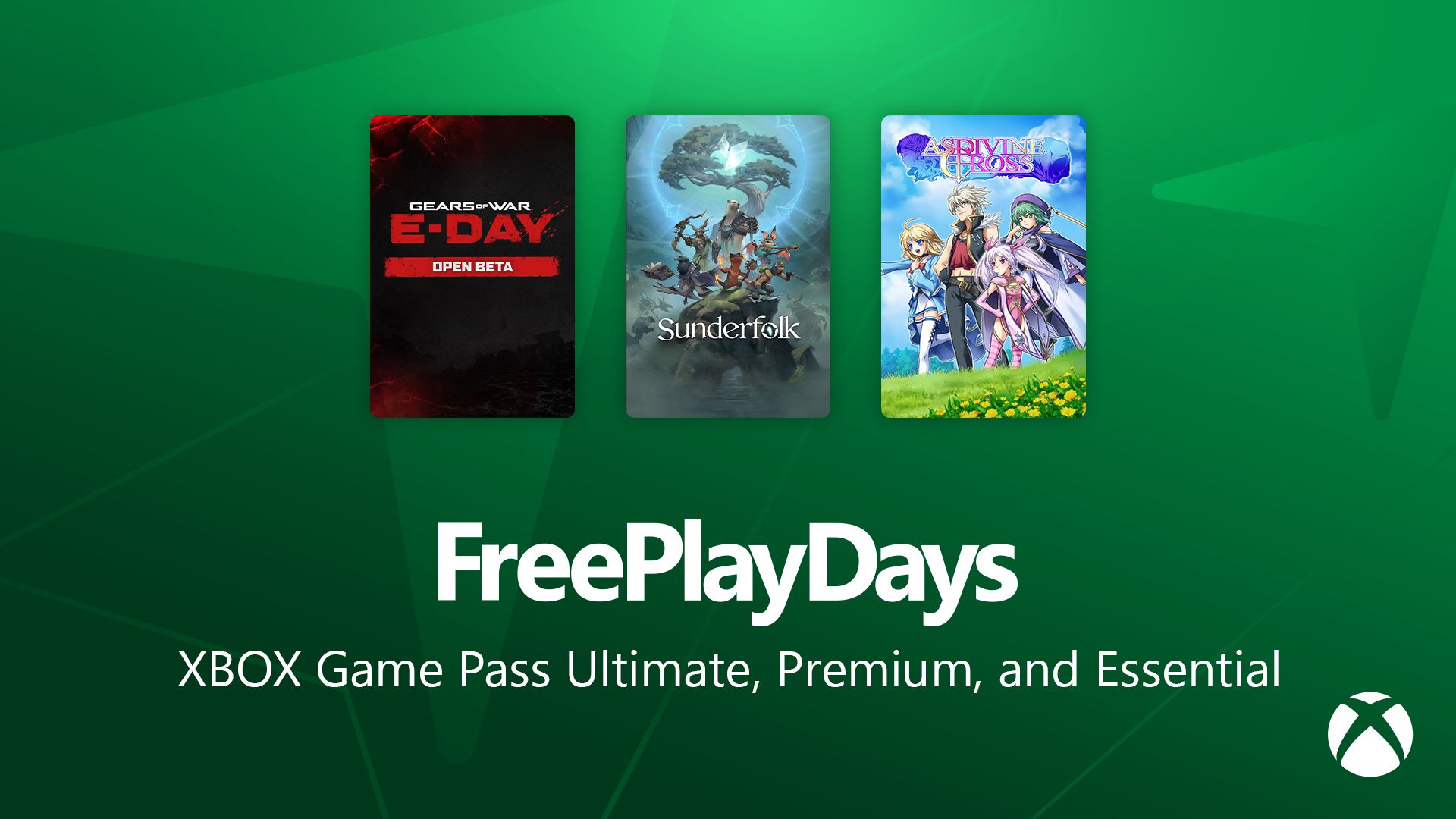 Xbox Dias para Jogar de Graça