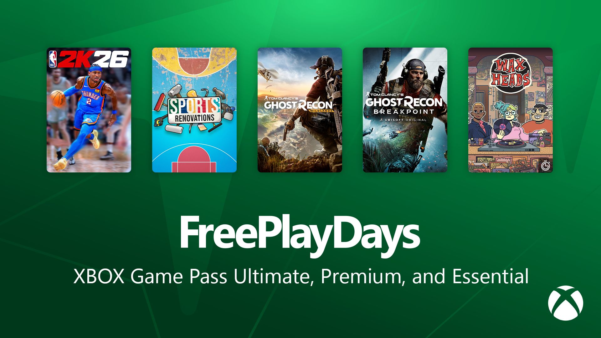 Xbox Dias para Jogar de Graça