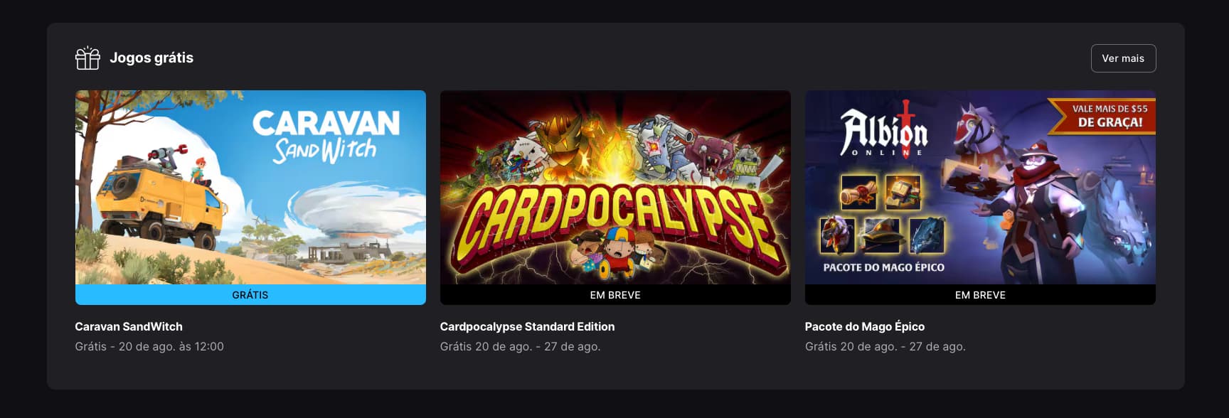 epic games Jogos grátis Epic Games Store