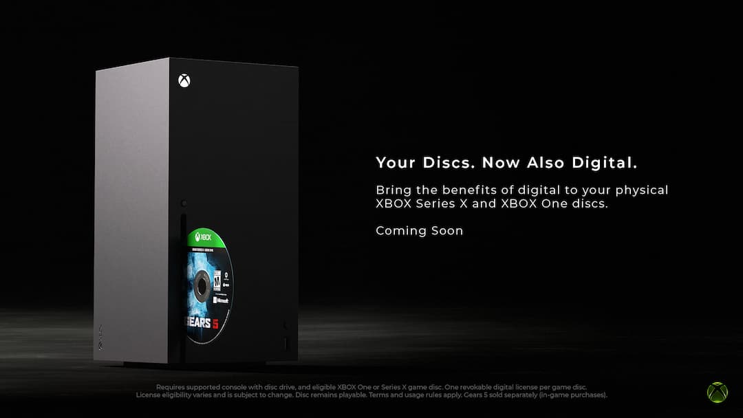 Xbox mídia física vira licença digital