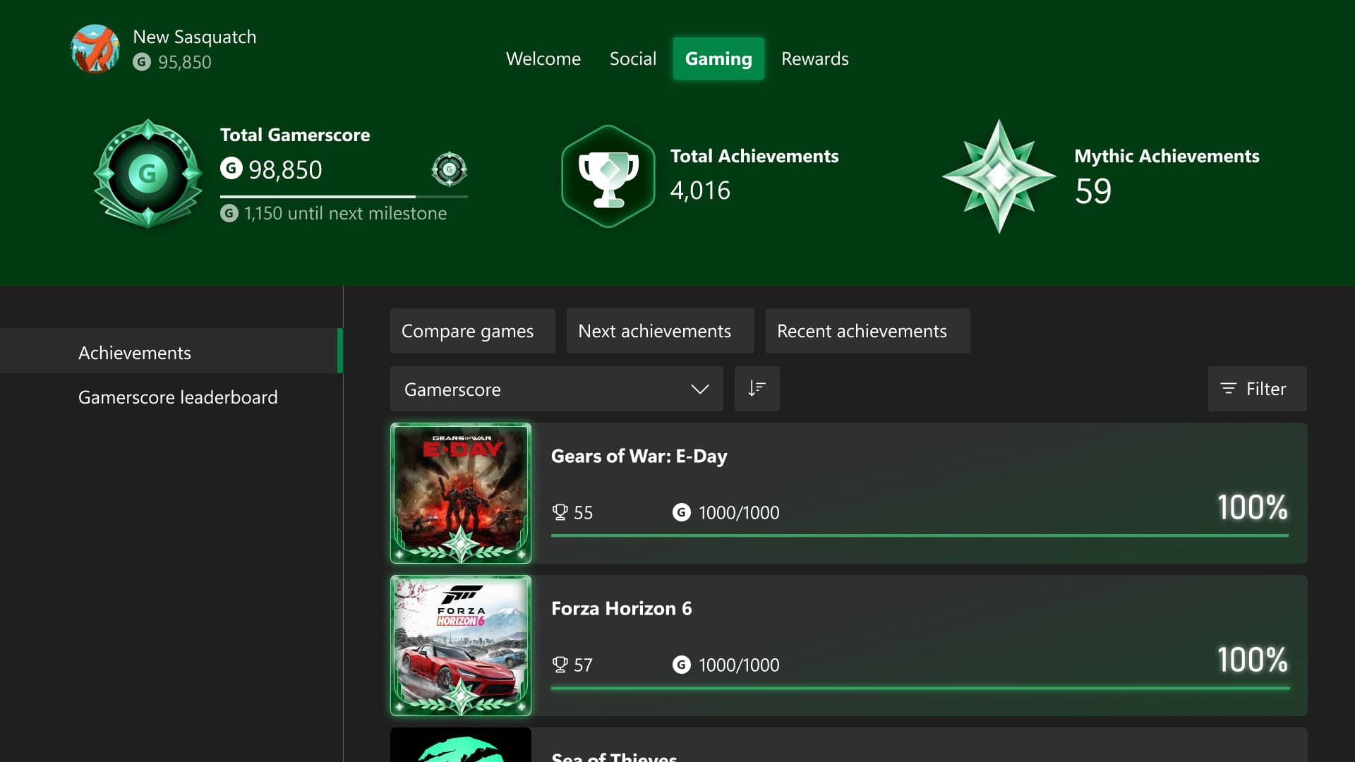 Conquistas Míticas Xbox