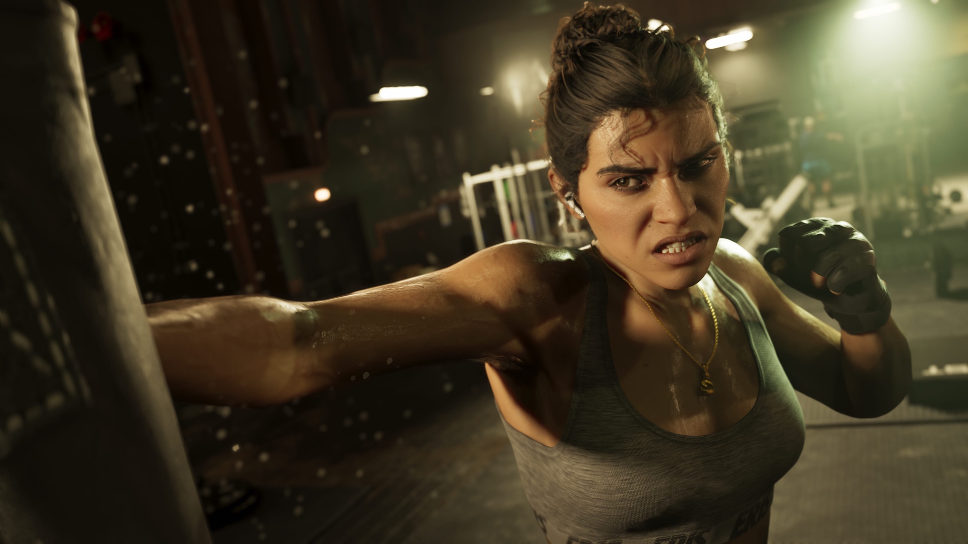 GTA 6 - Lucia praticando boxe
