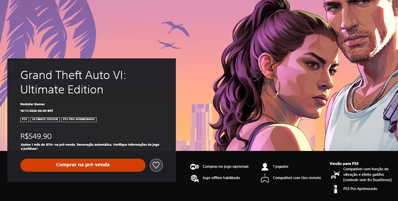 GTA 6 GTA 6 - horário de lançamento
