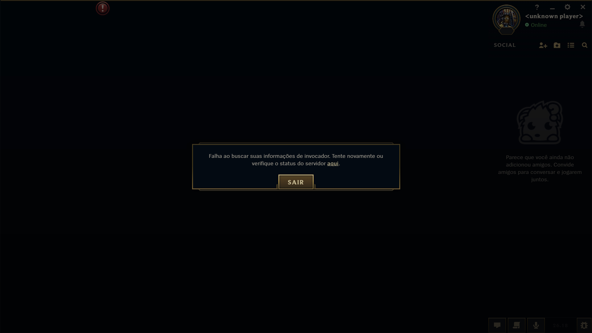 League of Legends está com instabilidade