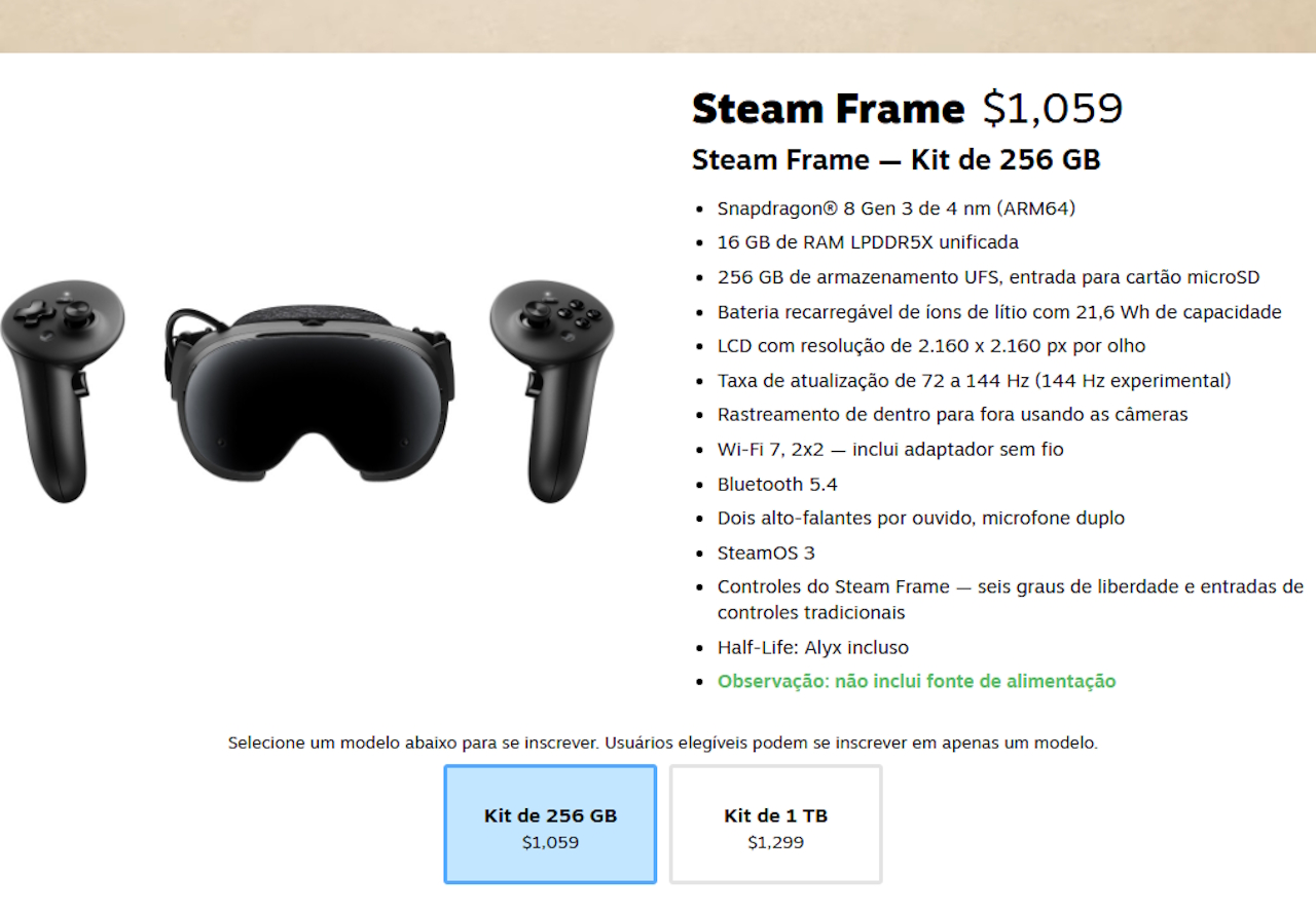 Steam Frame Steam Frame está à venda