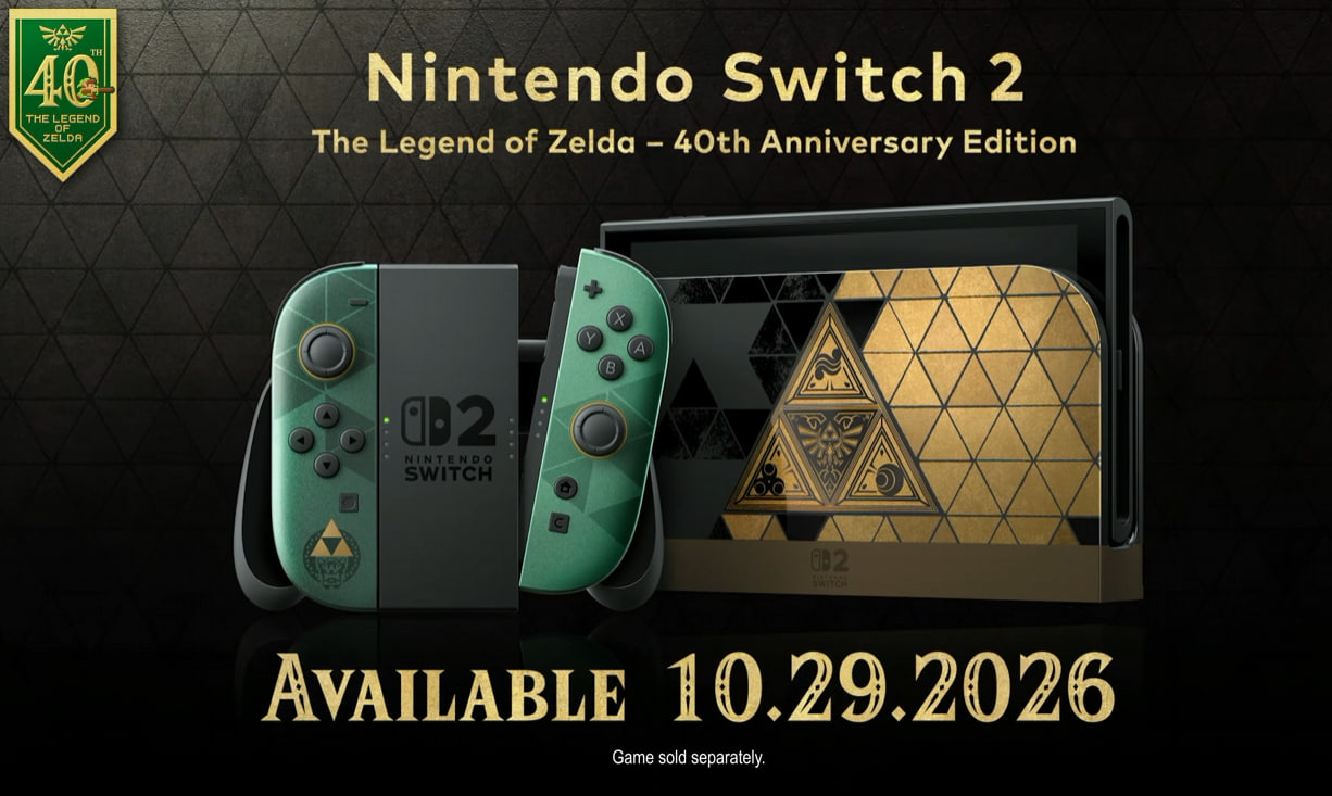 Nintendo Switch 2 temático de Zelda