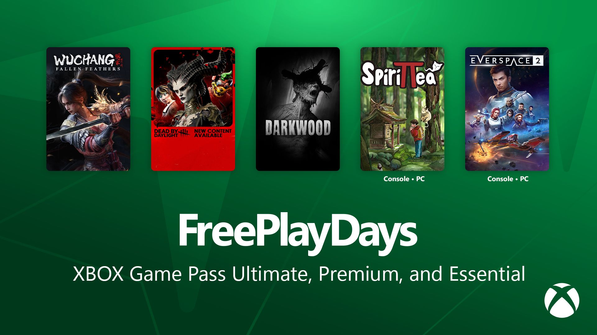 Dias para Jogar de Graça Xbox