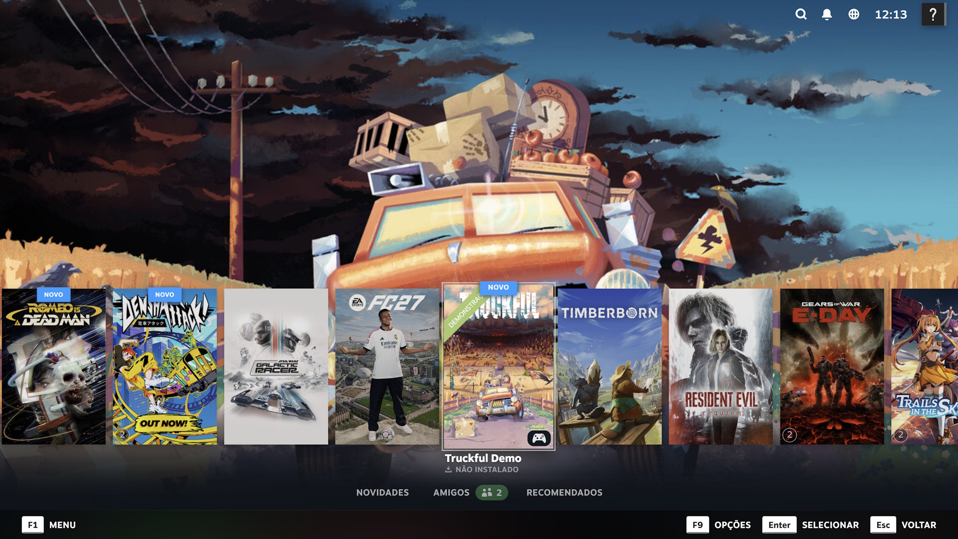 Steam Big Picuture com recurso Big Art