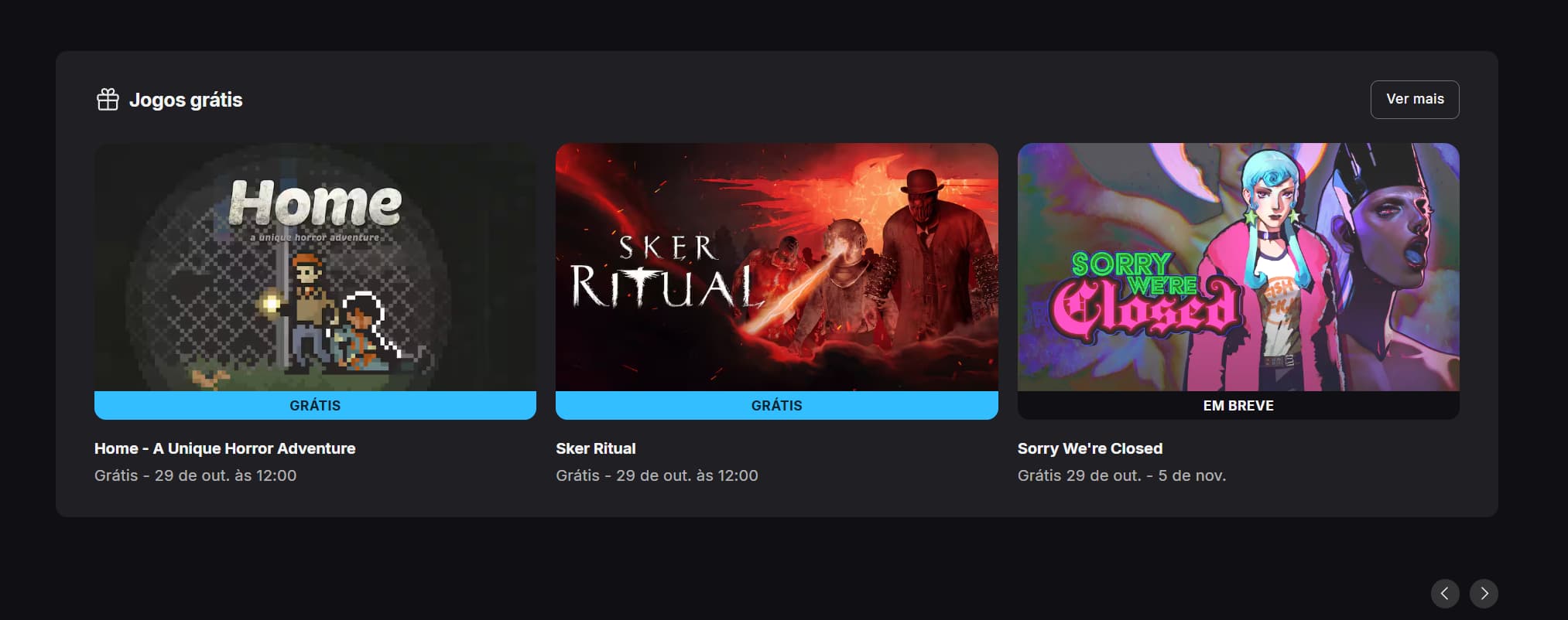 Jogo grátis Epic Games