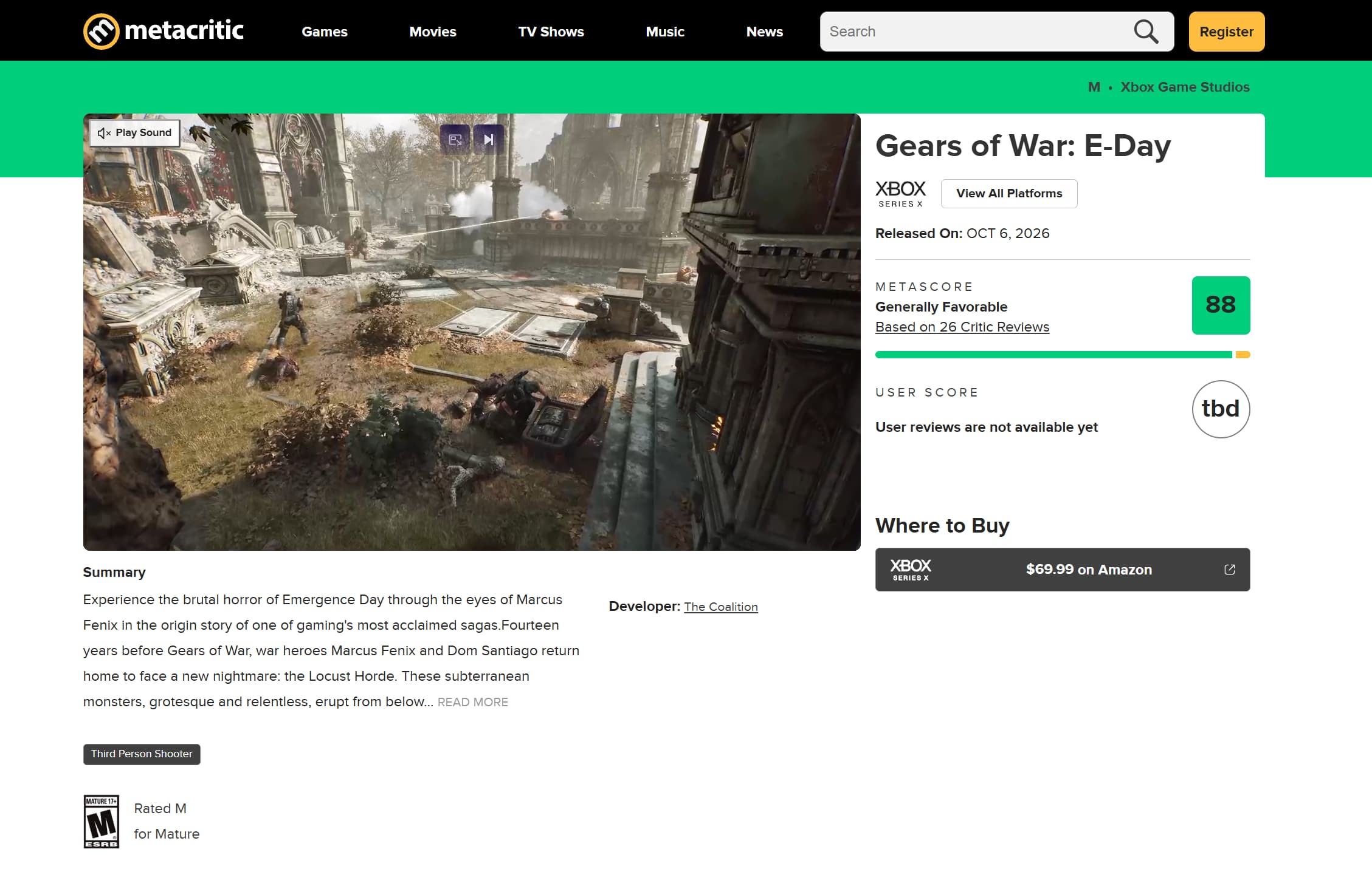 Gears of War E-Day Gears of War E-Day